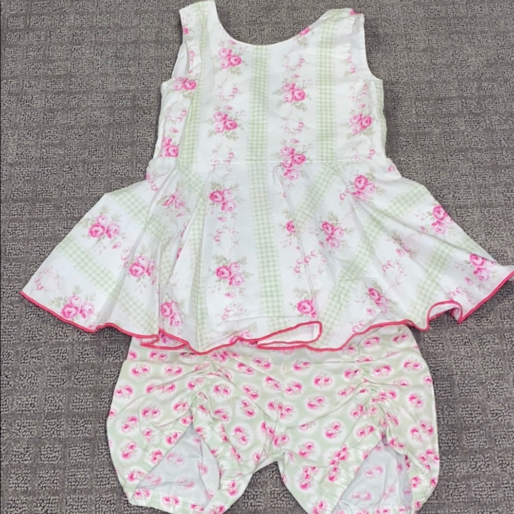 Size 6 Olive Mae sleeveless top and shorts set